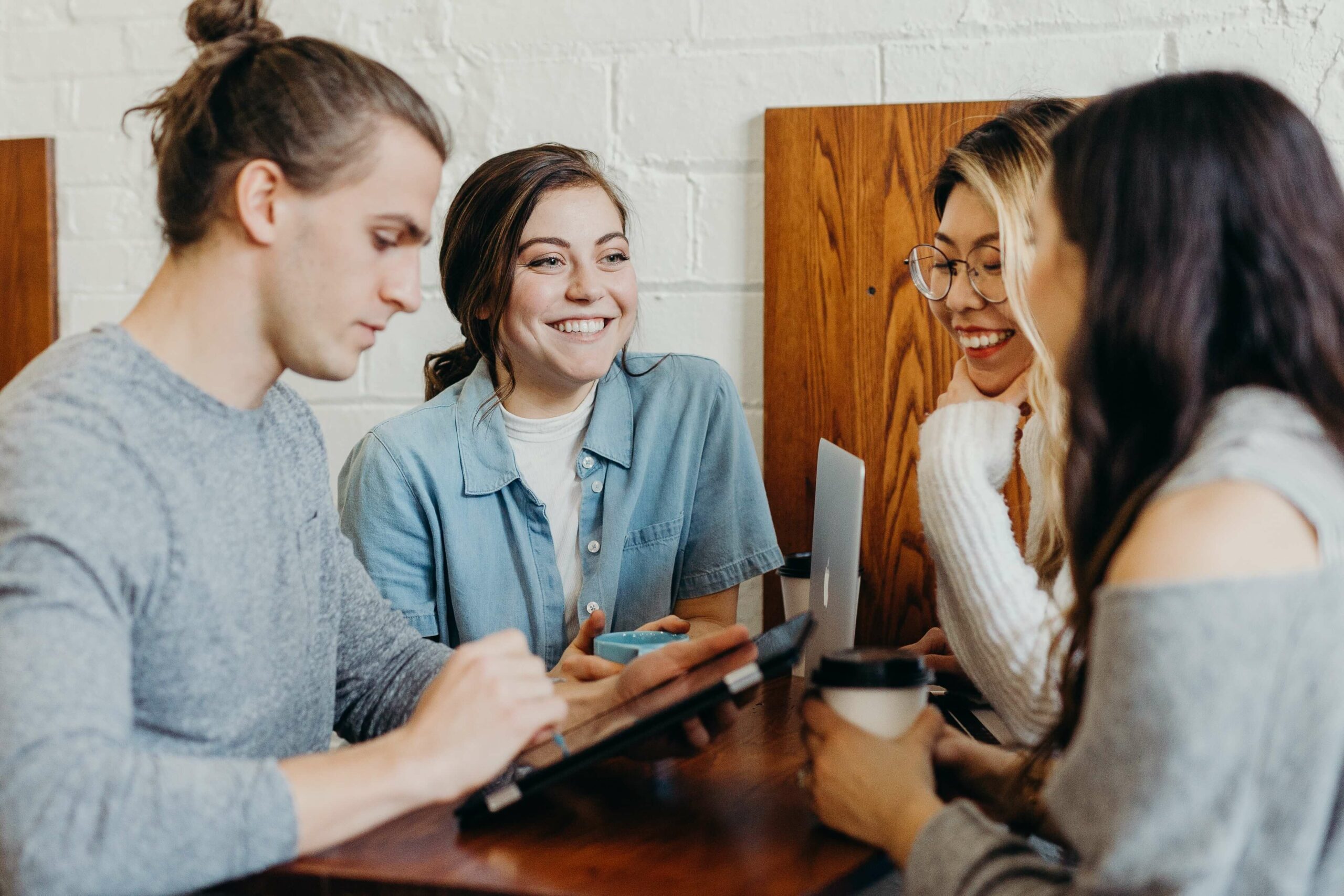 group of people around a table